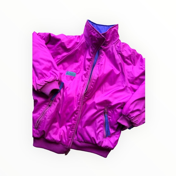 Excellent condition light jacket 90s vintage youth medium 8-10y reversible jacke - Picture 3 of 6